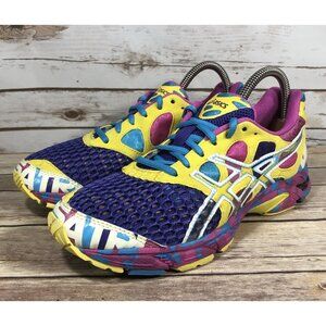 ASICS Gel Noosa Tri 7 Running Shoes Womens Size 8.5 T264N Jogging Neon Lace Up